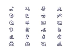 Business icon set