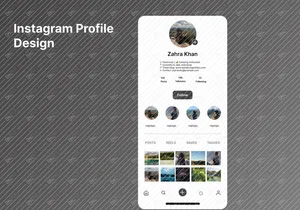 Instagram Profile UI design