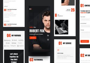 Personallor v1.0 - Personal Portfolio app UI kit