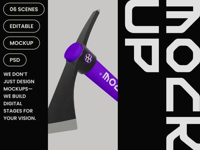 Pick Mattock Mockup
