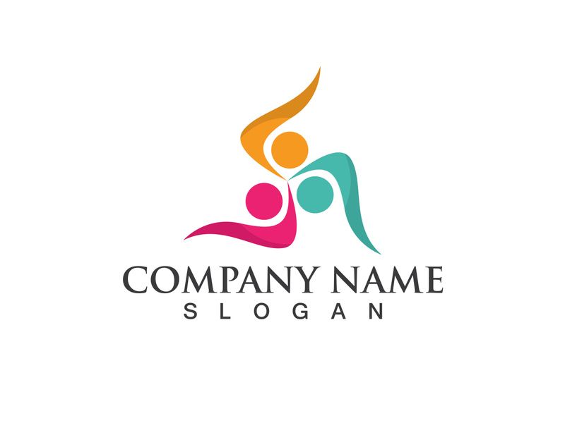 Community people logo group team vector