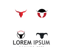bull head horn logo