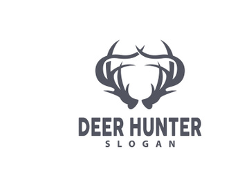 Deer Logo Deer Hunter Vector Forest Animal Design preview picture