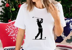 Golfer Lephrechaun Silhouette