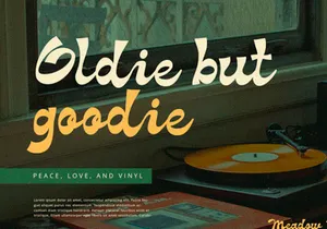 Meadow - Groove Script Font