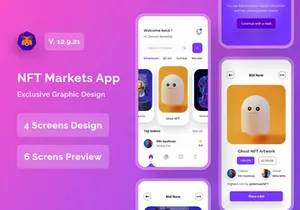 NFT Market Mobile App UI Kits