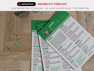 Resume/CV Template 01 preview picture