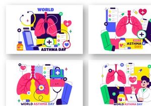 10 World Asthma Day Illustration