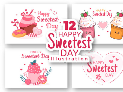 12 Happy Sweetest Day Illustration