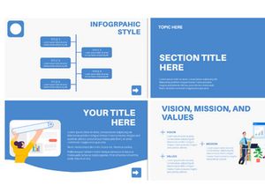 Blu Presentation template