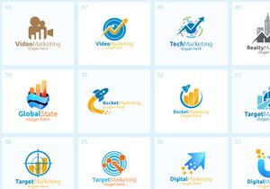 55+ Marketing  Logo Bundle