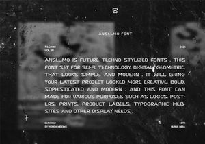 Anselmo – Free Techno Font