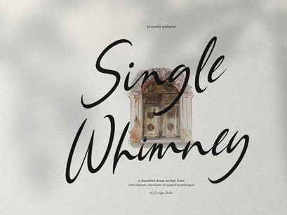 Single Whimney | Handwritten Script