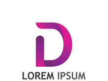 Modern initial letter D initial logo.