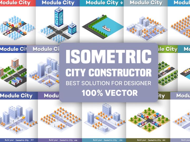 Isometric city constructor