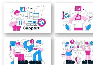 10 Eco Anxiety Support Illustration