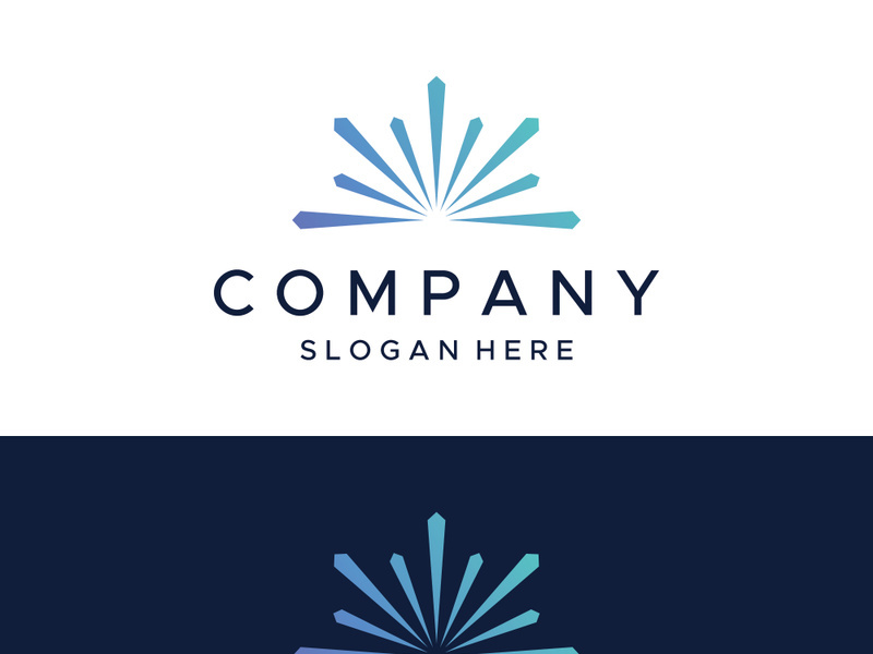 Colorful fireworks splash abstract logo design