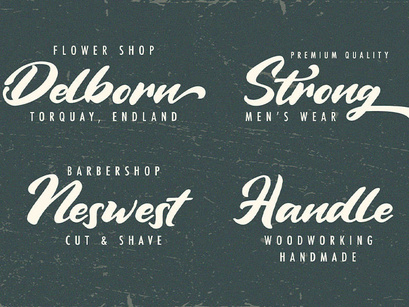 Vintage Style - Bold Script Font