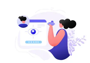 Identity Biometric Verification flat illustration