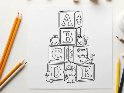 Alphabet animals ABC learning vector illustration flat design