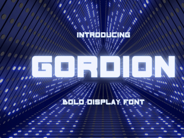 Gordion - Modern Sans Serif Typeface preview picture