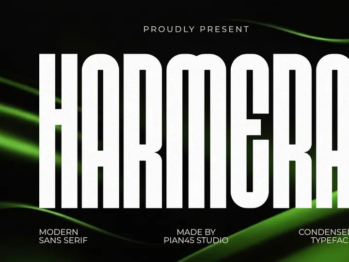 Harmera - Condensed Sans Serif Font