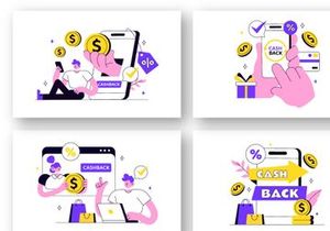 10 Cashback Vector Illustration