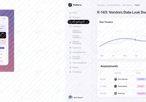Modern Risk Management Dashboard UI Design | SaaS Admin Panel