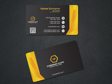 business card gold design preview picture