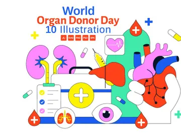 10 World Organ Donor Day Illustration preview picture