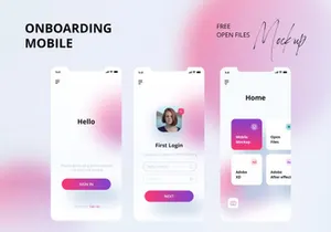 Onboarding 360 Mobile Animation Mockup