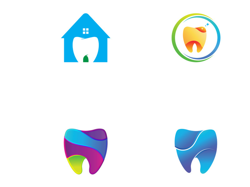 Dental abstract logo. Dental Health, dental care and dental clinic. Logo for health, dentist and clinic.