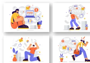 9 Overloading Business Illustration