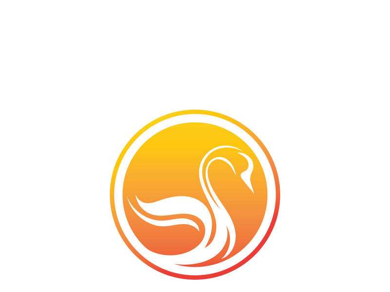 Swan logo Premium and symbol Vector