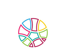 Wire World Logo Template vector