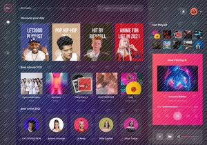 FM Music - Music Player Dashboard Saas App