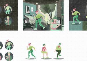 EnergizeFit - Fitness Character Illustration