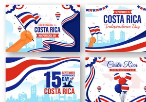 12 Independence Day of Costa Rica Illustration