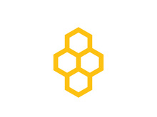 Bee icon design illustration