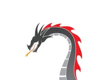 Dragon illustration icon design template vector