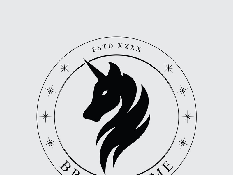 Horse vintage logo