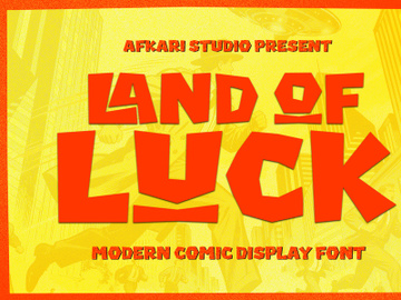 Land of Luck - Modern Comic Display Font preview picture