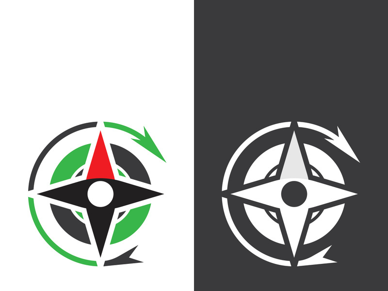 Compass logo template vector icon illustration design