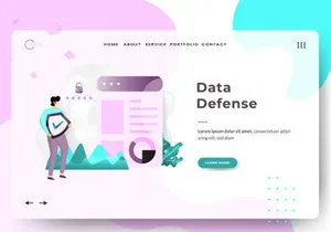 Security Business sets Illustration