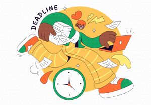 4 Deadline Vector Illustration