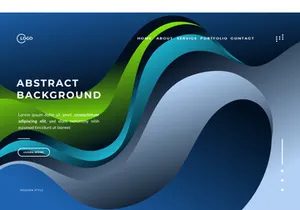 3d Abstract Background Gradient Blue