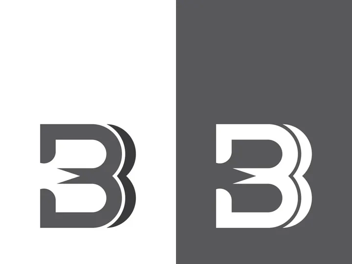 B letter logo template vector illustration