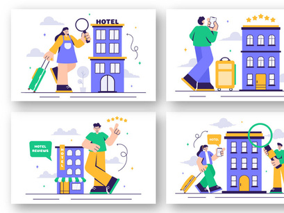 13 Hotel Reviews Illustration