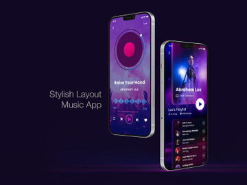 Music Player App Design UI preview picture