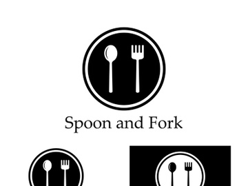 Creative spoon and fork logo. preview picture